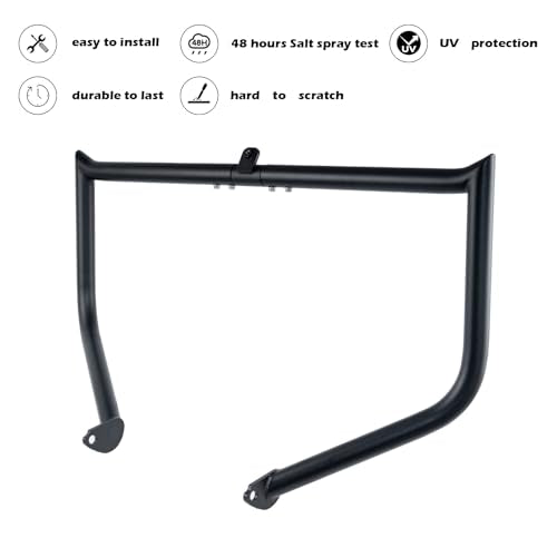 Kinglemc Crash Bar Engine Guard for Harley Davidson Touring(Black-D) - color: Black-D