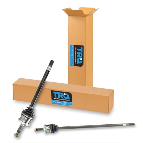 TRQ Front Driver & Passenger Side 2 Piece CV Axle Assembly Set (WITH - style: CSA82449