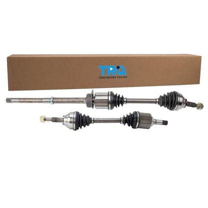 TRQ Front Driver and Passenger Side CV Axle Assembly Set 2 Piece - style: CSA70804