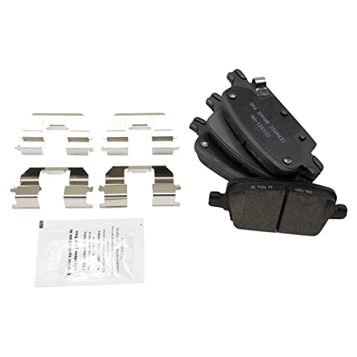 TRQ Front and Rear Ceramic Brake Pad and Rotor Set 5-Lug - style: BKA14604