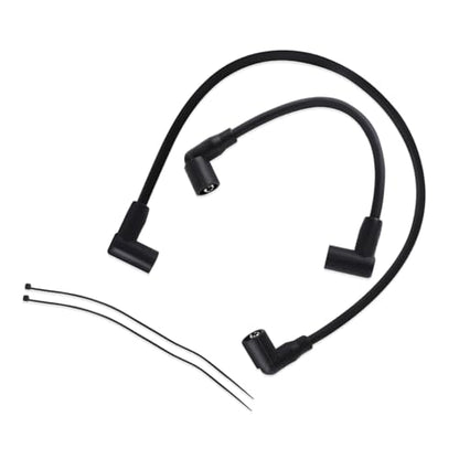 Black Spark Plug Wire Set w/Tie,Insulating Sheath,Copper Core