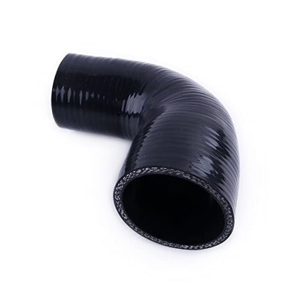 2" to 3" ID 90 Degree Elbow Silicone Coupler Hose,4Ply, Reinforced Turbo/Intercooler/Intake Piping/Industrial(51-76mm) - size: 2" to 3"