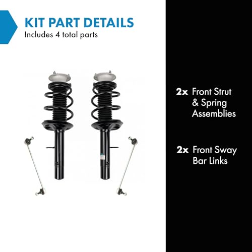 TRQ Front Suspension Kit Complete Strut & Coil Spring Assembly Sway Bar - style: SCA33013