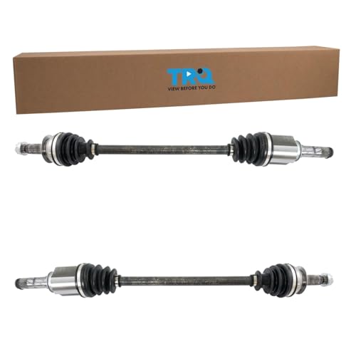 TRQ Front 2 Piece CV Axle Shaft Assembly Set - style: CSA70767