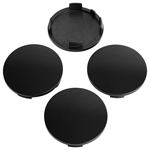 KitsPro 2.4Inch 60MM Wheel Center Caps, Pack of 4 (Matte Black, Outer 60MM, Inner 56MM) - color: Matte Black, size: Outer 60MM , Inner 56MM