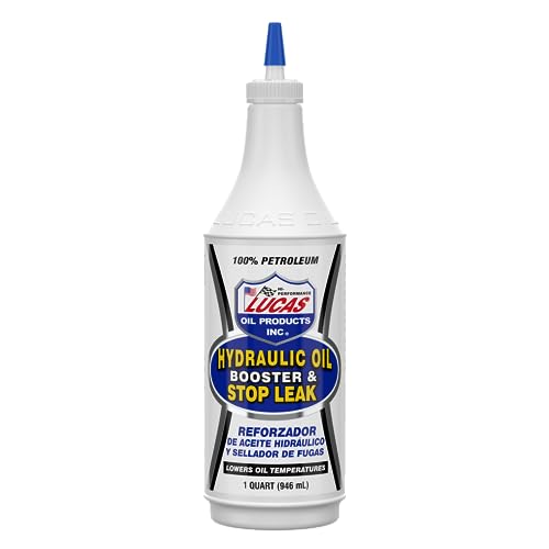 Lucas Oil 10019 Hydraulic Oil Booster and Stop Leak - 1 Quart, White, 32 Ounce