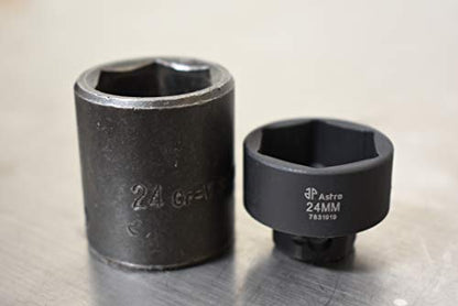 Astro Tools 78319 19pc 3/8" Drive 6-24mm Low Profile Nano Impact Socket Set - No Skips - size: No Skips 3/8" Metric