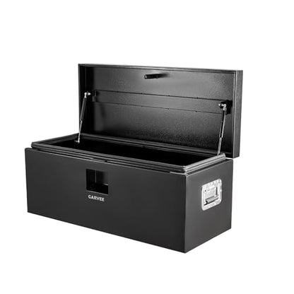 Garvee 36 Inch Black Steel Truck Bed Tool Box, Trailer Tongue Box, Truck Storage Organizer Tool Chest For Truck Bed, RV, Trailer - size: 15*15*36