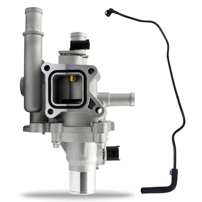 Aluminium Coolant Thermostat Housing Assembly Kit with Throttle Body Inlet Heater Pipe, Compatible with Compatible with Chevy Cruze,Limited,Trax,Sonic,1.8L 1.6L, Replaces 25199824,25192228 25192904