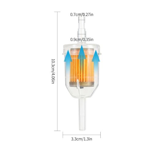 5/16 & 1/4 Inline Magnetic Fuel Filter for Lawn Mower, Small Engine, Kohler, John Deere, Kawasaki - High Flow Gas Filter with Magnet Replacement (12-Pack) - color: Magnetism