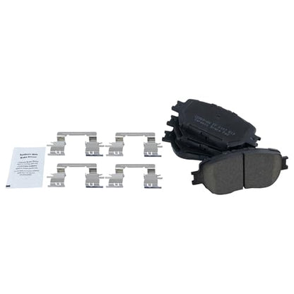 TRQ Front and Rear Brake Pad and Rotor Set Ceramic Vented Solid Rotors - style: BKA11820