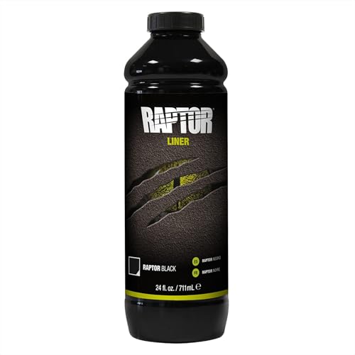 U-POL Raptor Black Urethane Spray-On Truck Bed Liner Kit, 4 Quarts