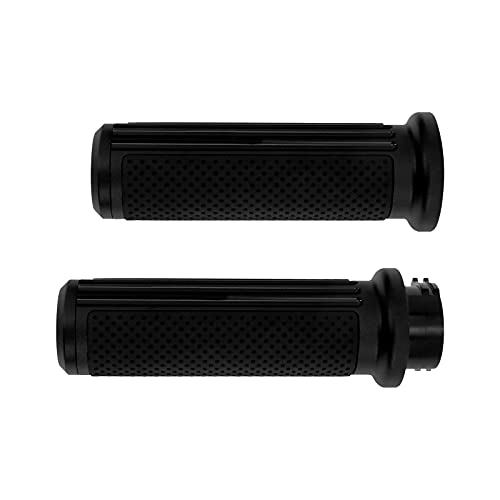 1 Inch Cable Throttle Handlebar Grips Motorcycle Hand Grips - color: #3 Black