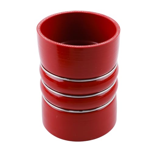 ID4"×6" Silicone Charge Air Cooler Hump Hose Boot with Clamps 2PCS - color: red, size: 4"x6"-RD