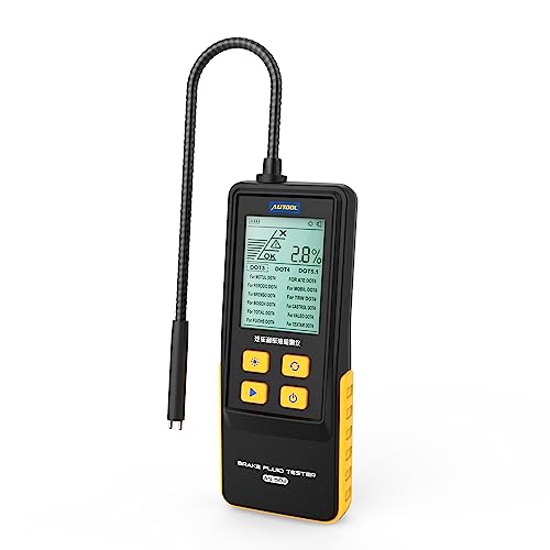 Brake Fluid Tester, Professional 2.8" HD Display Automotive Brake Fluid Water Content Detector with Expert Mode for DOT3/DOT4/DOT5.1 and All Major Brake Fluid Brands
