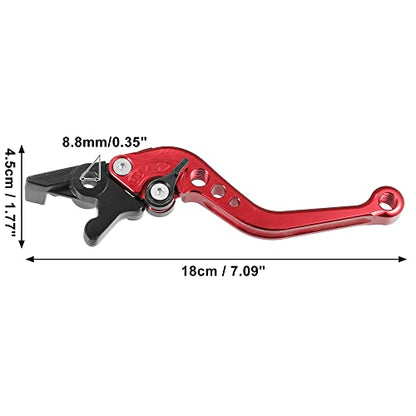 Motoforti Adjustable Brake Clutch Levers for Honda CBR250R 2012-2013 Red Aluminum Alloy 1 Pair - color: Red