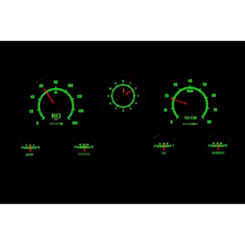 Dakota Digital RTX-67C-PU-X Retrotech Gauge Instrument System Compatible with 1967-72 Chevy / GMC Pickup