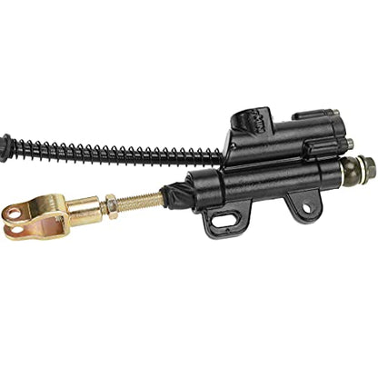 FVRITO Rear Brake Master Cylinder Caliper Assembly for 50cc 70cc 90cc 110cc 125cc Taotao Boulder B1 Coolster 3050HD 3050C 3125R Peace Chinese ATV Quad Mini 4 Wheeler Motorsports Scooter Black - color: Black