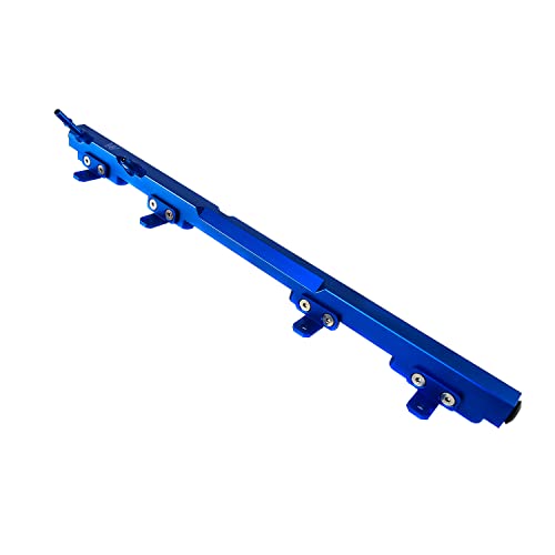Fuel Rail for 1988-2006 Jeep Cherokee XJ Wrangler TJ YJ Billet Aluminum Performance Blue Fuel Rails 1989 1990 1991 1992 1993 1994 1995 1996 1997 1998 1999 2000 2001 2002 2003 2004 2005 - size: Blue