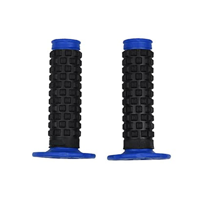 Motorcycle Grips 7/8" Dirt Bike Grips Pillow Top Anti-Slip Advanced Rubber Grips for CR CRF - color: Blue