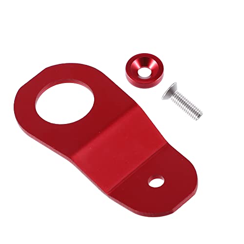 X AUTOHAUX Engine Water Tank Radiator Bracket Radiator Stay Mount Bracket and Washer Kit for Honda Civic 1996-2000 Aluminum Alloy Red 1 Set - color: Red