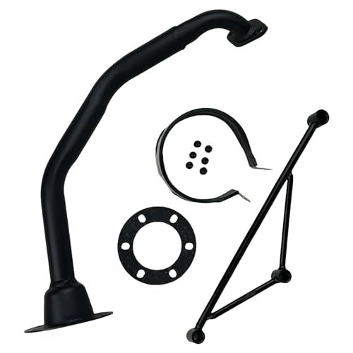RedCap High Performance Muffler Exhaust System for 125cc 150cc GY6 Scooter Moped TaoTao Kymco Vitacci Benelli Beast 150 Upgrade for 152QMJ 157QMJ Engines (Red)