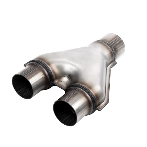 Exhaust Y Pipe 2.25" Inlet, A-KARCK Stainless Steel 2" Outlet 10" Long Y Pipe Withstands High Temperatures - color: Y Pipe, size: 2.25 To 2.0inch 10"Long