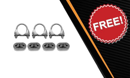 Exhaust Intermediate Pipe Muffler System Kit Compatible with Dodge RAM 3500 2003-2007 5.7L | Stainless Steel | Northeastern Exhaust | Includes Clamps and Hangers | Direct-Fit Replacement