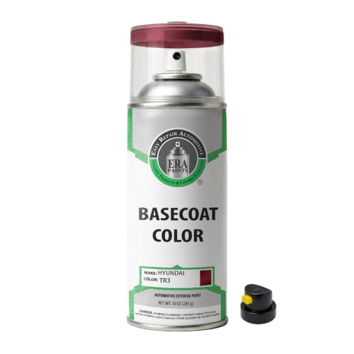 ERA Paints - TR3 - Serrano Red Metallic for HYUNDAI Exact OEM Color Match Automotive Touch Up Paint for Cars - Spray Paint with Premium Spray Nozzle - Basic Kit - Made in USA - style: Spray - Basic Kit