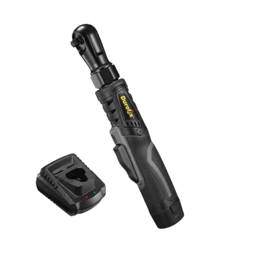 Durofix RW1210-3P G12 Series 12V Li-Ion Cordless 3/8" 65 Ft-Lbs Torque Brushless Ratchet Wrench Tool Kit - style: 1 Battery Kit with Charger