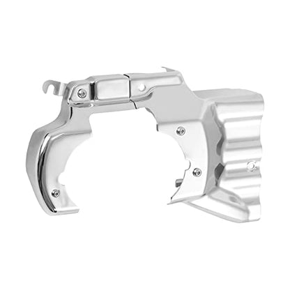 TCT-MOTORPARTS Chrome Engine Transmission Interface Cover Fits for Harley Softail 2007-2017 - color: Chrome