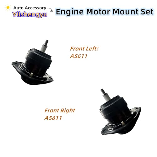 Engine Motor Mount Kit for 2011-2022 Durango / Grand Cherokee - size: 2011-2022 Dodge Durango 3.6L/5.7L RWD