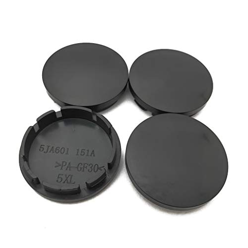 4 Pcs/Set Black/Silver 56mm Universal Car Wheel Center Hub Caps ABS Caps Vehicle Decor