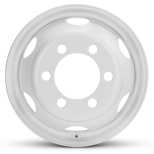 For 1995-2025 Isuzu NPR NQR NRR 19.5 Inch White Steel - Genuine OEM Rim - Road Ready Truck Wheel