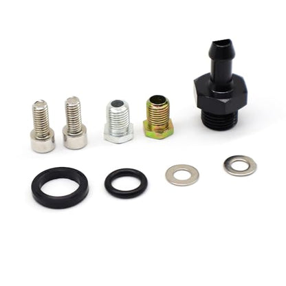 HiSport FPR-008 Fuel Pressure Regulator Kit - Black High Volume - size: HSFPRB18C