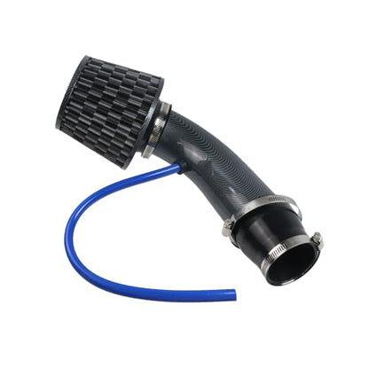 Modengzhe Cool Air Intake Kit, 3" Universal Induction Flow Tube Kit, Gray - color: Gray
