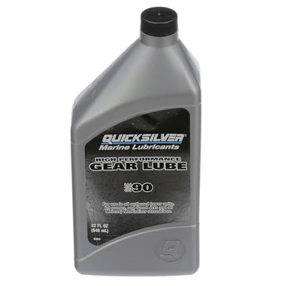 Quicksilver SAE 90 High Performance Gear Lube & Pump Kit, 32 oz - style: 32 fl oz (w/ Pump)