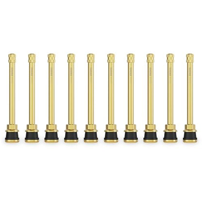 SUNSOUL TR573 10Pcs Semi Truck Valve Stems, 4-3/8" Stem for 0.625" Rim Hole - color: TR573-10pcs