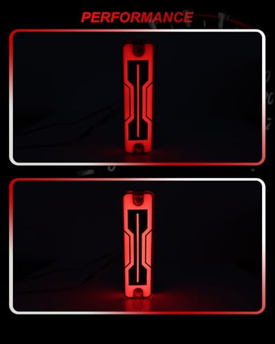 ATV LED Tail Lights for 2014-2024 Honda Pioneer 520 700 1000 - color: Smoked Lens Red LED
