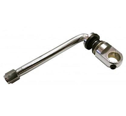 (4) Chrome 2.8" TPMS Valve Stems With TPMS Adapter ¦ 90 Degree ¦ Multi-Piece Wheels ¦ HRE MIRO FORGIATO WORK SSR WEDS