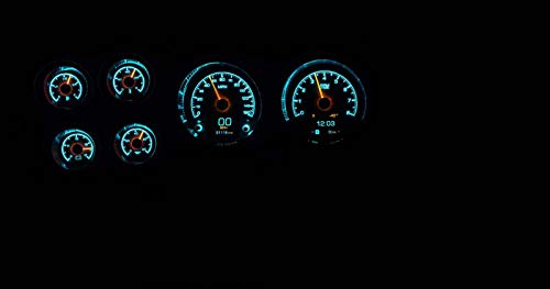 Dakota Digital 73-87 Chevy Pickup Customizable Gauge System Silver Alloy HDX-73C-PU-S