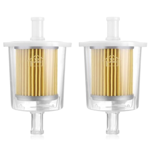 FUEL FILTERS INDUSTRIAL HIGH PERFORMANCE UNIVERSAL INLINE GAS FUEL LINE 3/8" 2 Pack