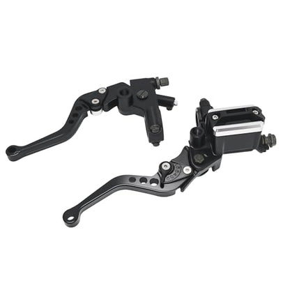 Brake Lever 7/8" 22mm Handlebar, Brake Master Cylinder Clutch Lever CNC - color: Black