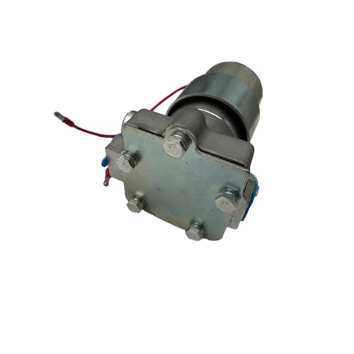 12V Universal Inline Electric Fuel Pump, 110 GPH 7 PSI Fuel Delivery Pump with 3/8" NPT Inlet & Outlet, Chrome Finish, Mounting Hardware Included