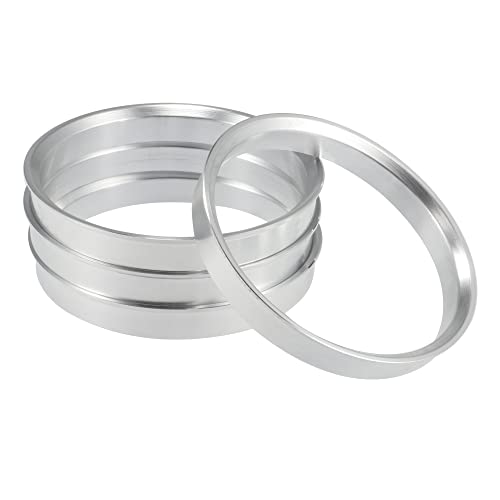 X AUTOHAUX 4pcs OD 71.5mm to ID 66.6mm Aluminium Alloy Car Hub Centric Rings Wheel Bore Center Spacer - size: 66.6mm
