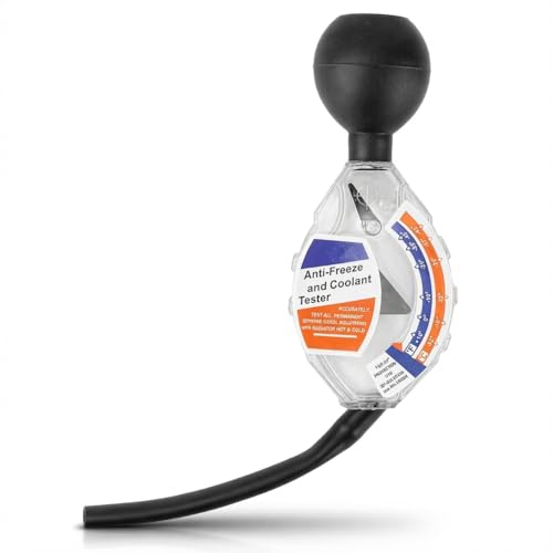 Coolant Tester, Car Coolant Tester, Automotive Antifreeze Tester, Dial Type Automotive Rapid Anti Freeze Tester Densitometer for Freezing Boiling Point Measurement