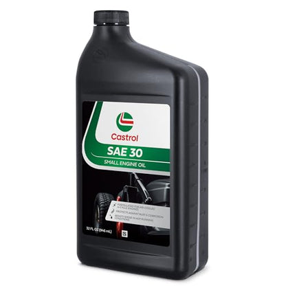 Castrol SAE 30 Small Engine Oil For 4-Cycle Engines – Protects Against Rust & Corrosion – Formulated For Air-Cooled Engines (1 Quart) - size: 1 Quart