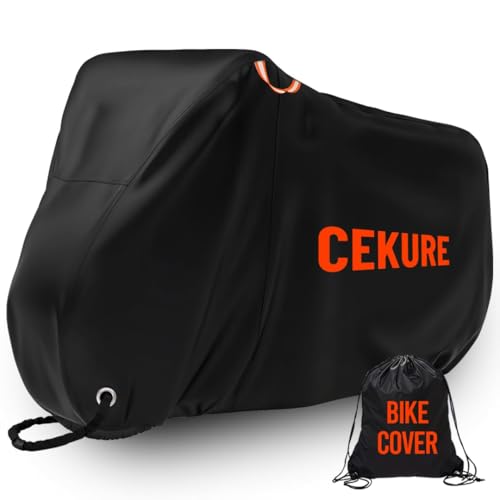 1-2 Bike Cover Waterproof Outdoor, Heavy Duty 210D Oxford Bicycle Cover - size: 77x39x29 inches (Stationary)
