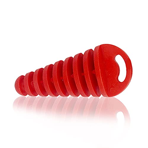 0.6"-1.5" Wash Plugs, Mufflers Exhaust Silencer Motorcycle Dirt Bike,R-B - color: Red-Black