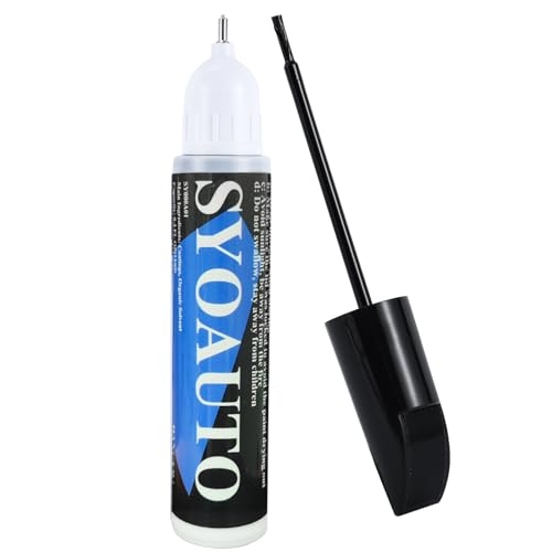 SYOAUTO Black Touch Up Paint for Cars, Auto Touch Up Paint Black Scratch Repair Automotive Black Car Paint Pen 2 in 1 Car Touch Up Paint 0.4 oz - color: Pure Black